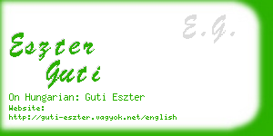 eszter guti business card